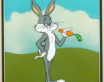 Bugs Bunny Chuck Jones Animation Cel Signed Limited Edition Art 1980