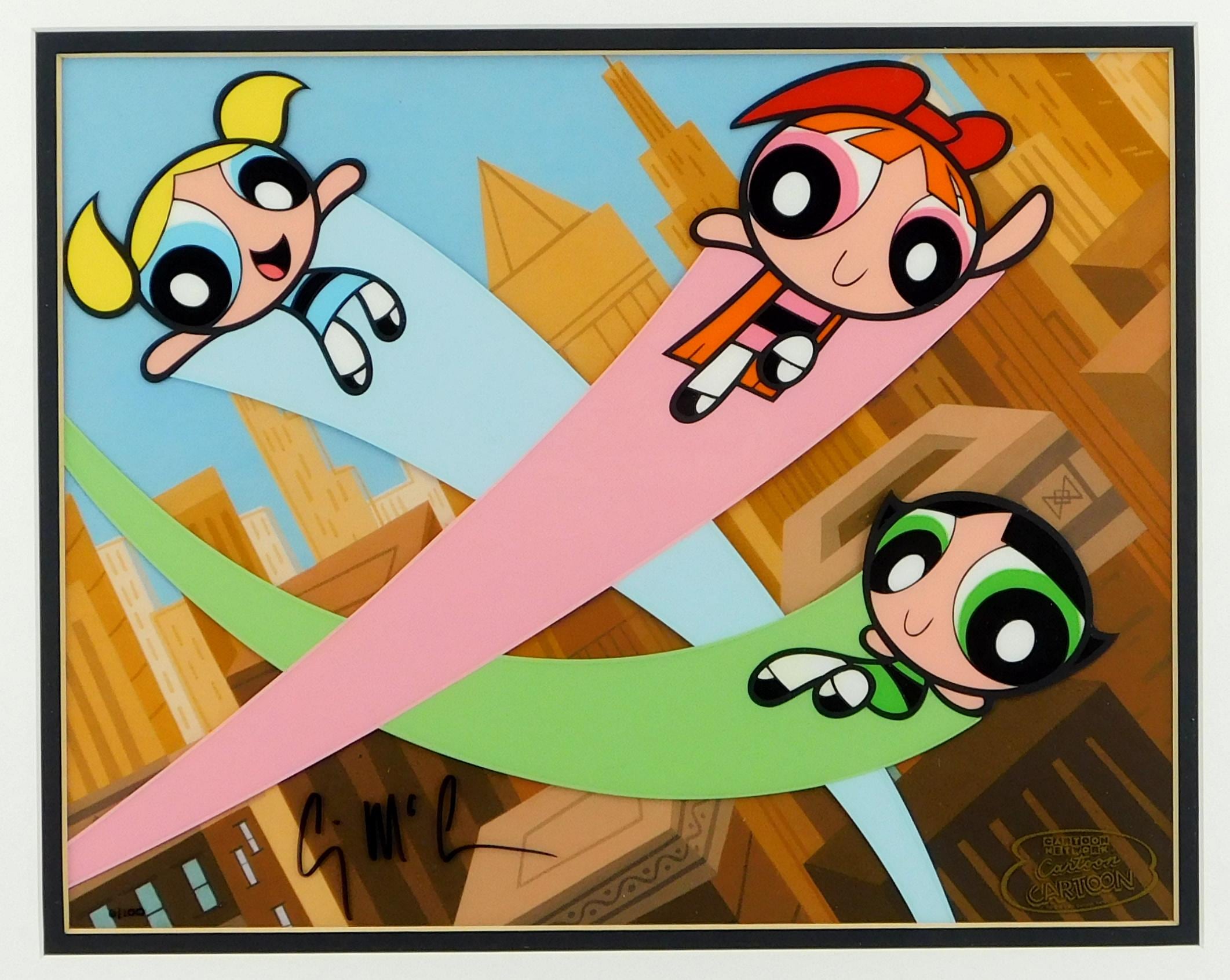 Powerpuff Girls Signed Limited Edition Cel Craig Mccracken