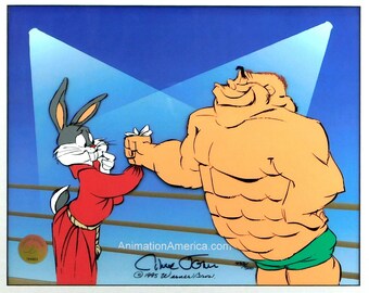 The Crusher Bugs Bunny Chuck Jones Cel Limited Edition Signed Looney Tunes Art