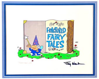 Fractured Fairy Tales Jay Ward Signed Hand Painted Cel 1989