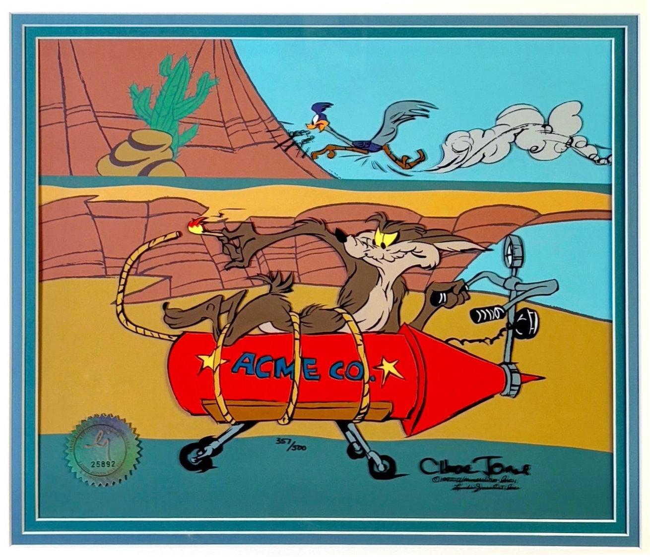 チャック・ジョーンズ ワイリー・コヨーテ セル画 証明書 公式 シルクスクリーン Semi-Struck (Wile E. Coyote) – Chuck Jones