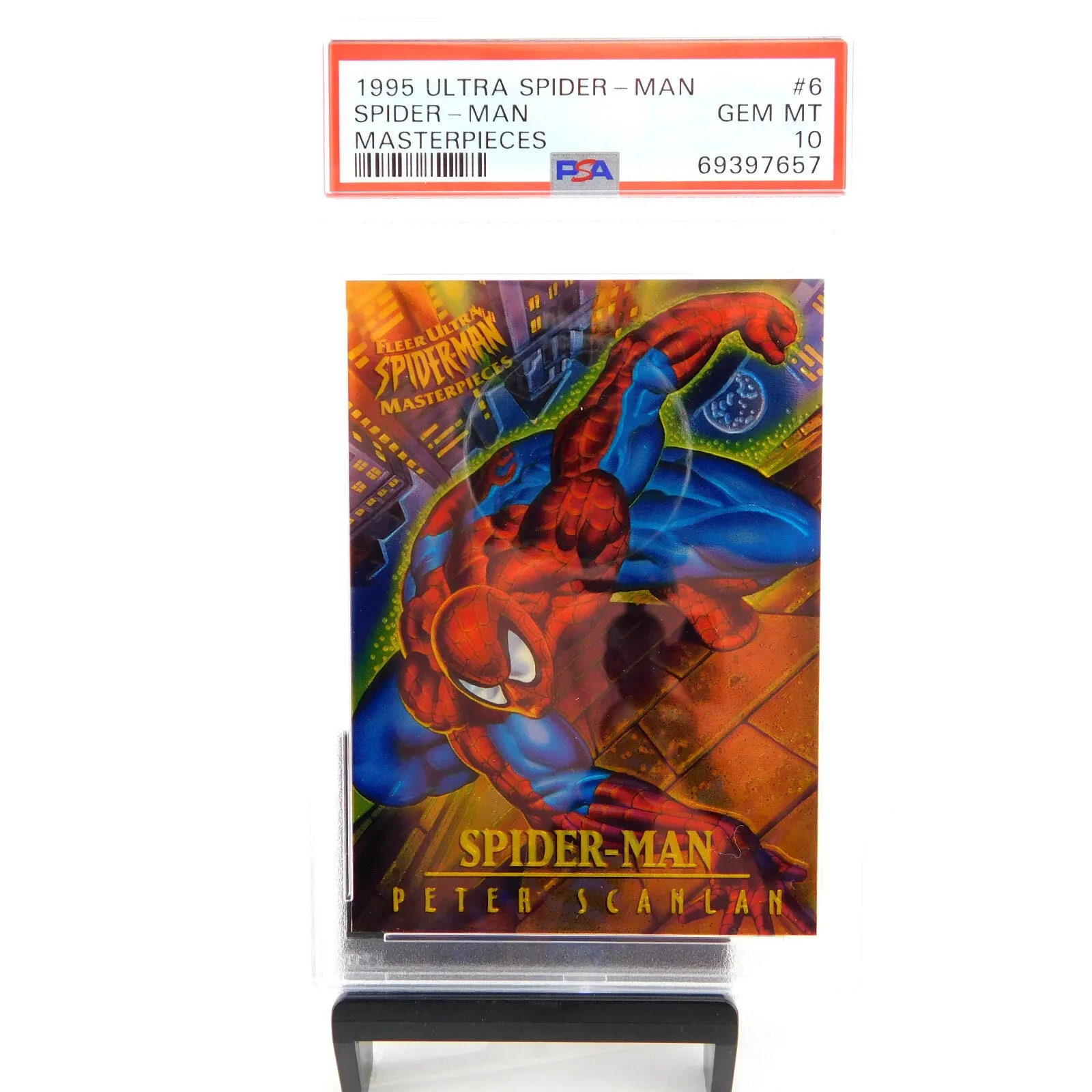 Marvel 1995 ULTRA Spider-man Masterpieces PSA 10 Spider-man #6 - Etsy