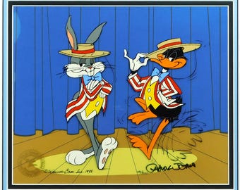 Bugs Bunny Daffy Duck Chuck Jones Cel Signed Limited Edition Art