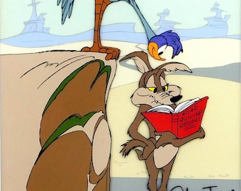 Wile Coyote Road Runner Chuck Jones Limited Edition Cel