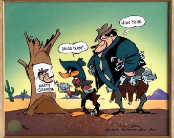 Dead Duck Daffy Chuck Jones Cel Signed Looney Tunes Limited Edition