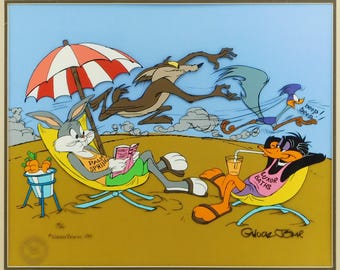 Looney Tunes Cel Bugs Bunny Chuck Jones Signed Limited Edition Art Palm Springs