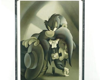 Yosemite Sam Rare Looney Tunes Portrait Series Art Limited Edition not Cel
