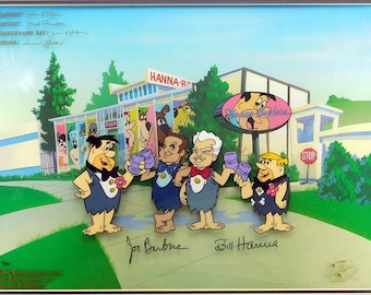 Hanna Barbera Flintstones Employee exclusive Signed Limited Cel We Are Cartoons