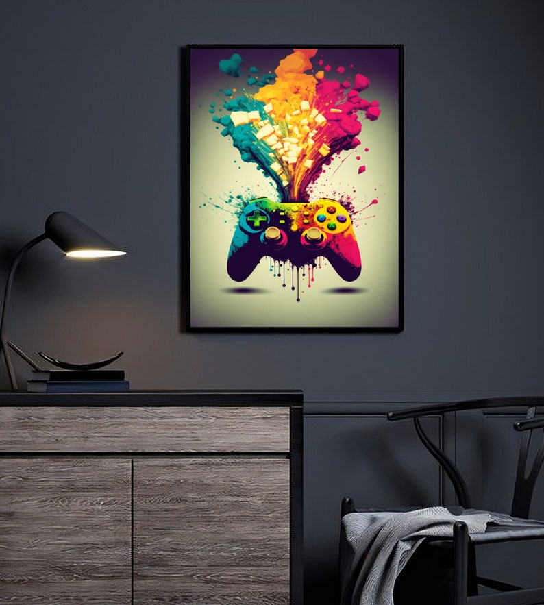 Gaming Wall Art Printable Video Game Poster Game Room Etsy
