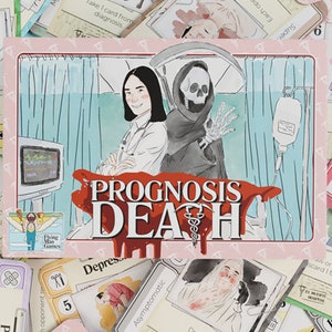 Prognosis Death - Kartenspiel - Strategie und Spaß - Aquarell Kunst