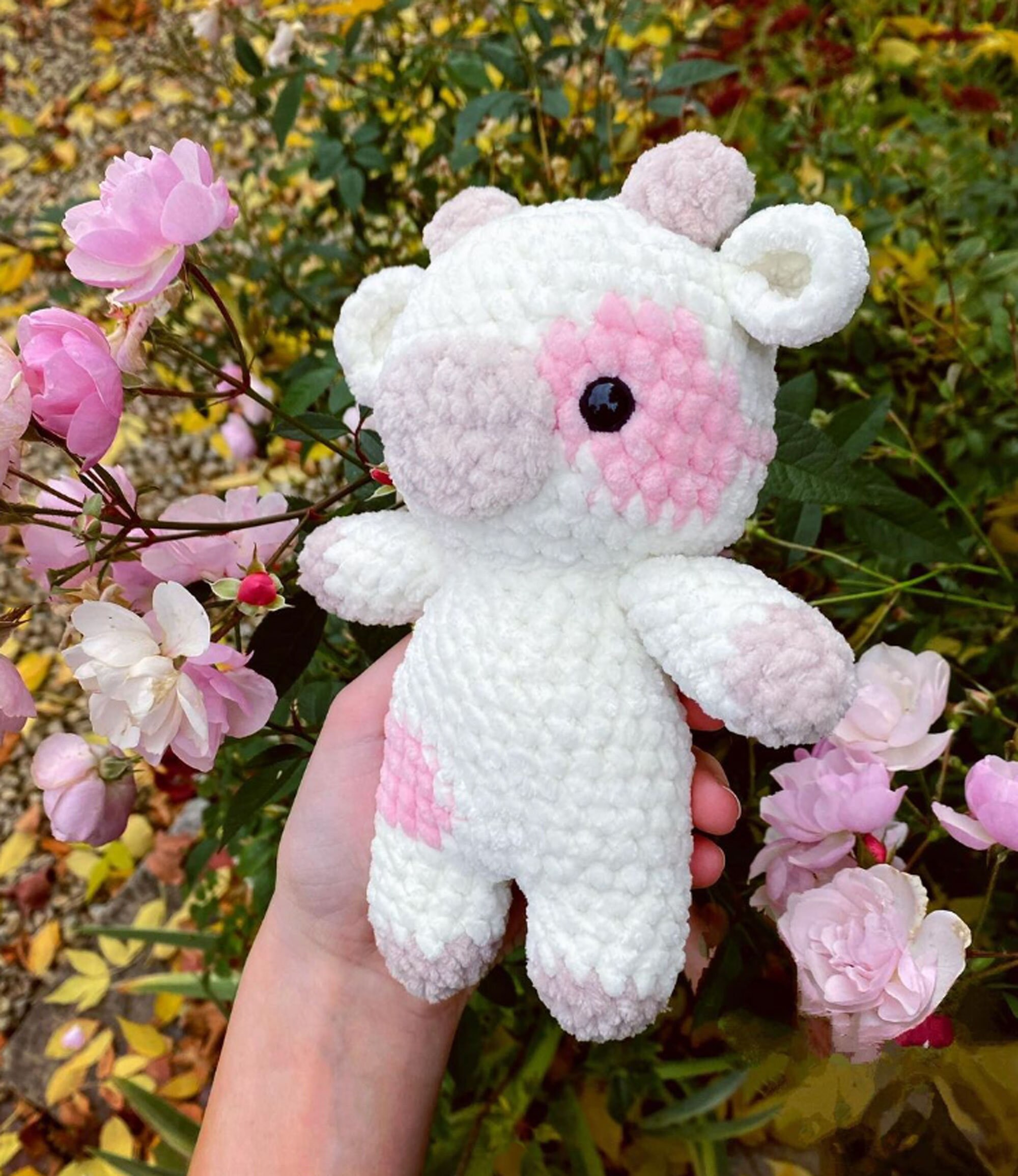Cow Plush Crochet Pattern Pink Cow Pattern Baby Cow Amigurumi PDF