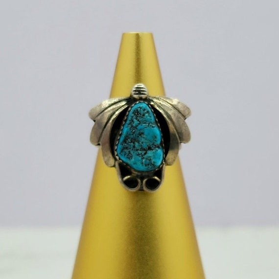 Ornate - Vintage - 925 Sterling Silver - Turquois… - image 1