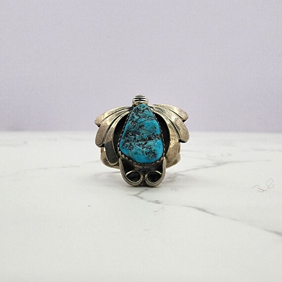 Ornate - Vintage - 925 Sterling Silver - Turquois… - image 2