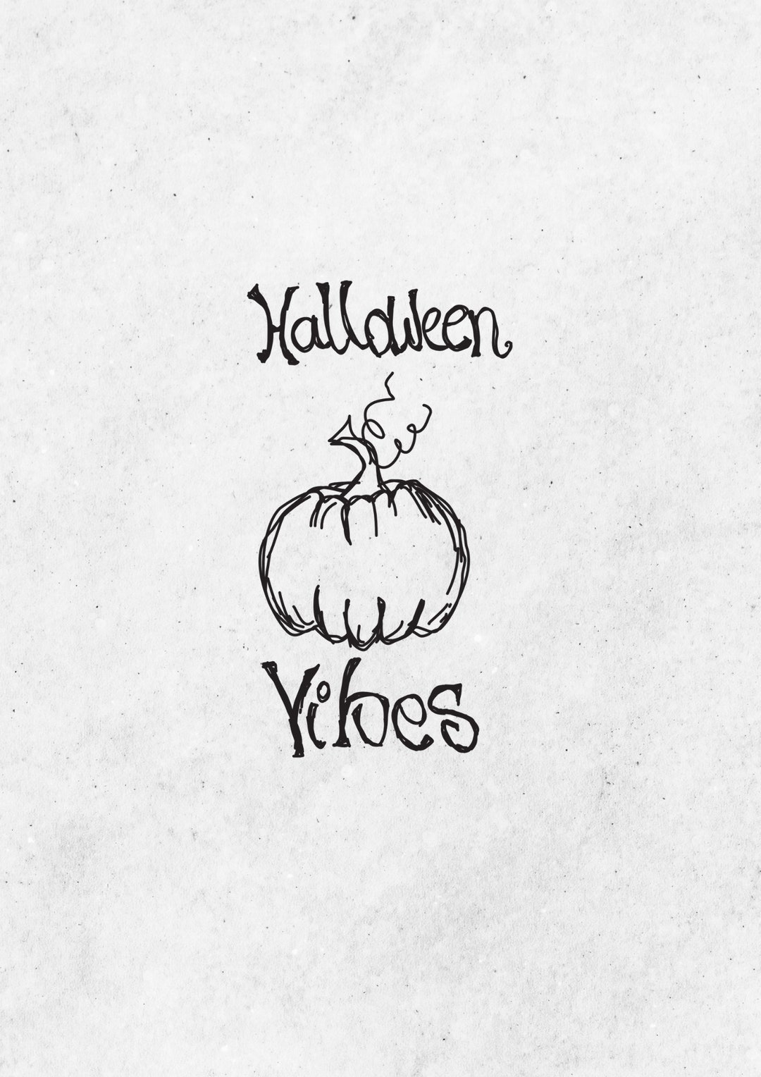 Halloween Vibes Svg Pumpkin Svg Minimal Halloween Svg Etsy