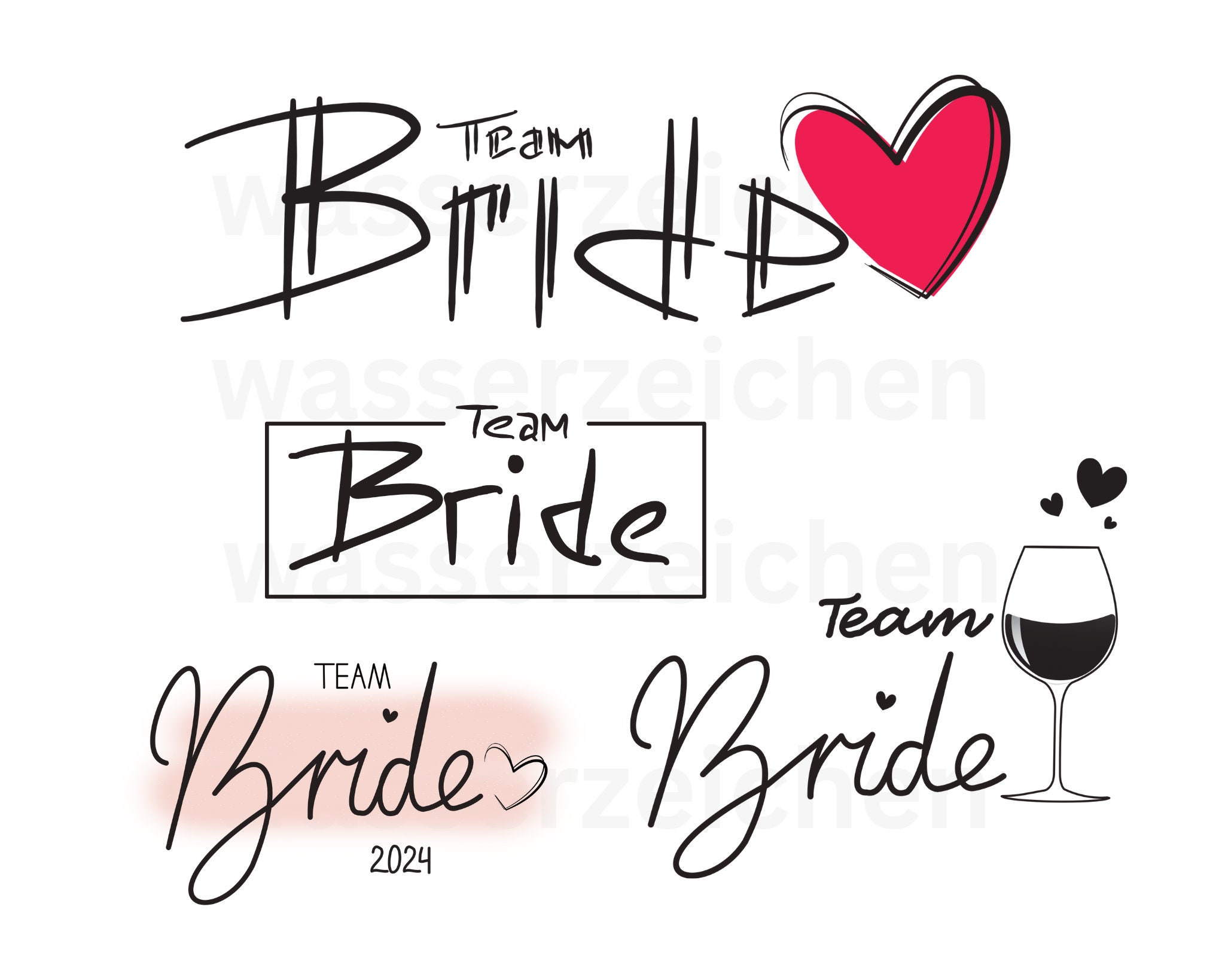 Team Bride Png, Team Bride Svg, Team Team Bride 2024 Svg, Bride Bundle ...