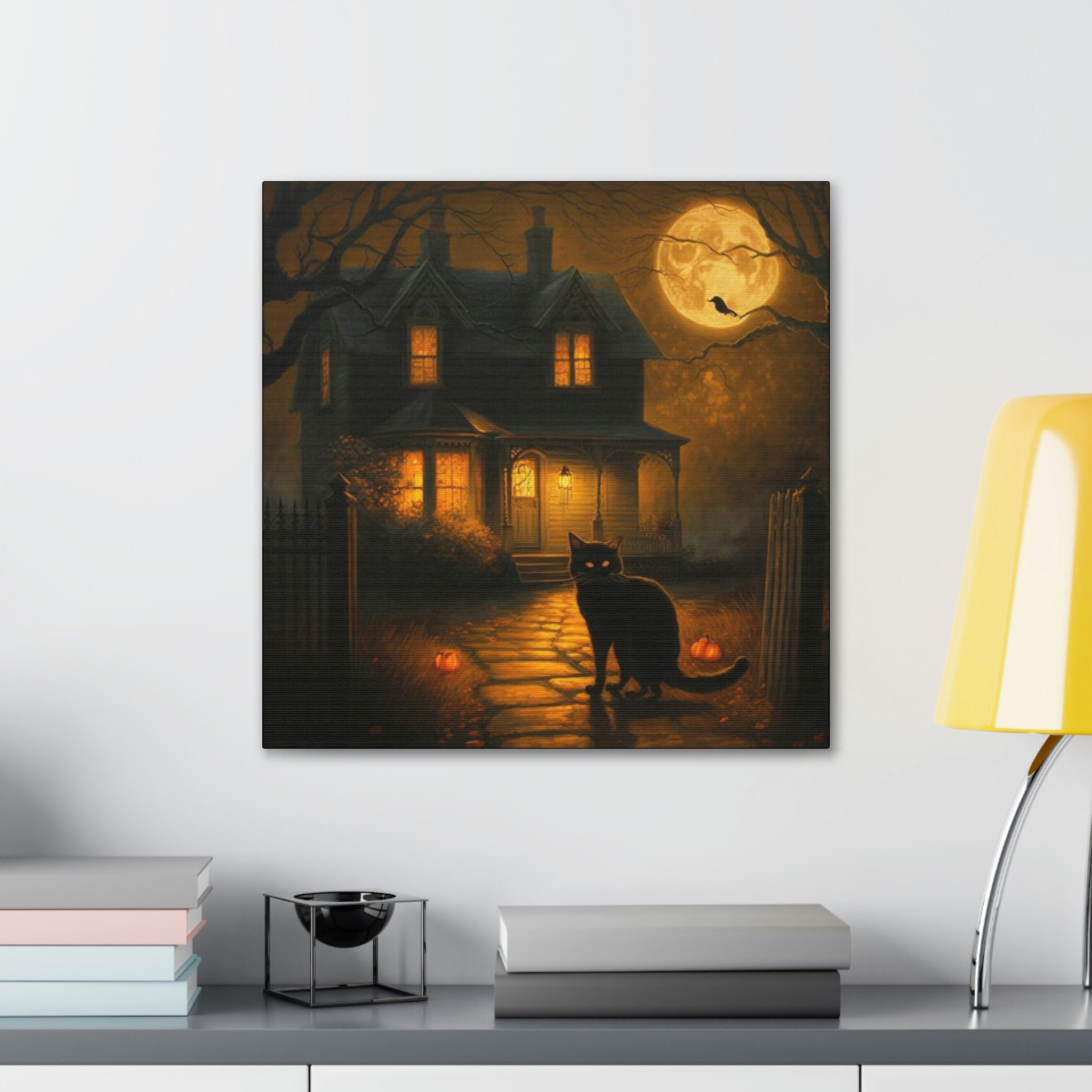 Haunted Mansion Print Haunted House Art Spooky Artwork
