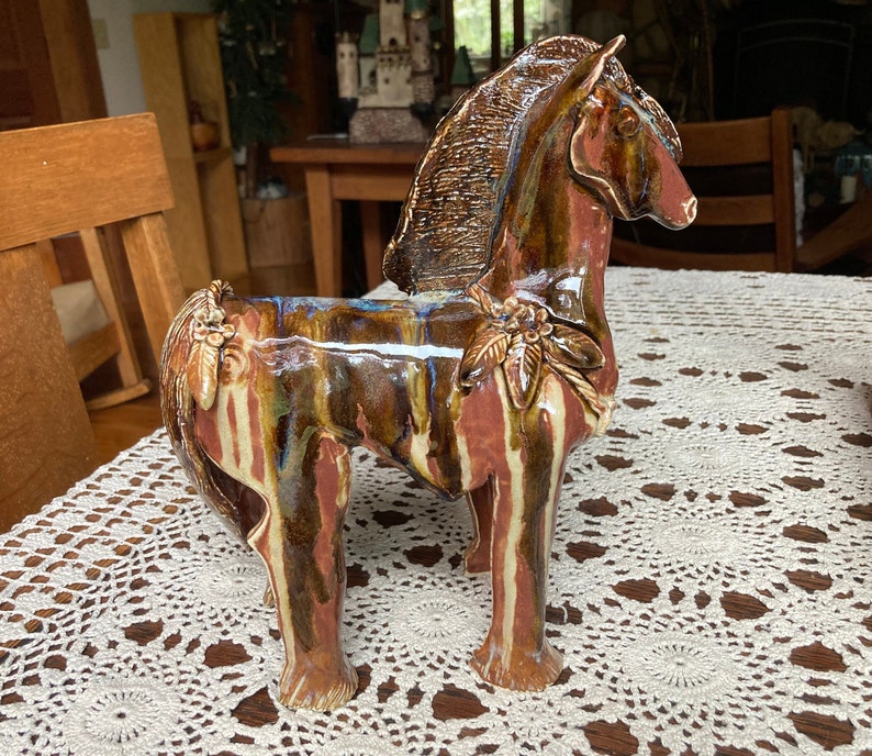 Muscular Horse Sculpture Etsy