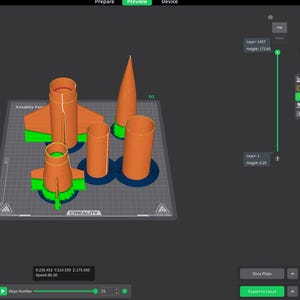 Mid power model rocket 3d print files