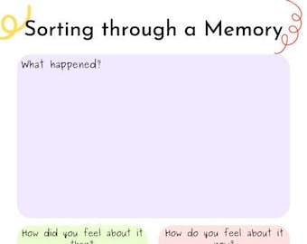 Sorting through a Memory Therapy Mental Health Worksheet