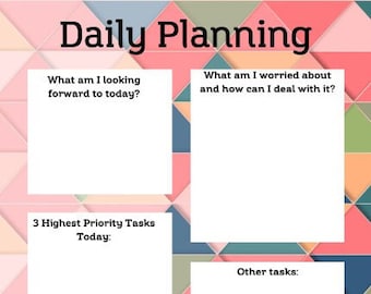 Daily Planner, Day Planner, Daily Schedule