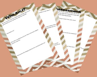 Mental Health, Mindfulness, Self Reflection Assessment Digital Worksheet