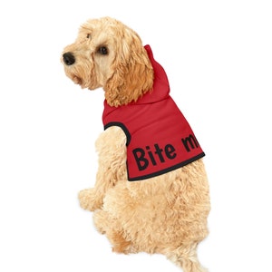 Dog Hoodie Funny, Bite Me