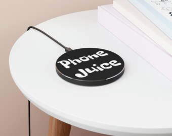 Black Phone Juice Wireless Charger