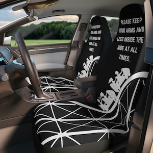 Car Seat Covers Funny Rollercoaster