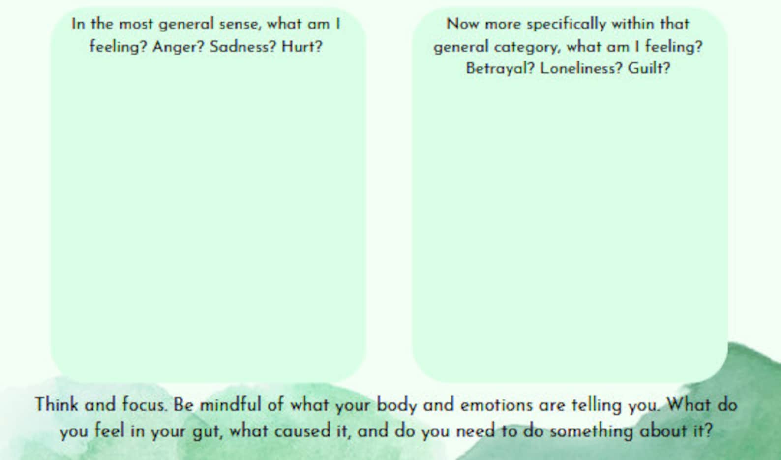 Mindfulness Emotional Therapy Worksheet Etsy Mindfulness Emotional Therapy Worksheet Etsy