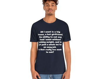 Unisex Jersey Short Sleeve Tee Funny