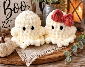 Crochet Ghost Plushy | Halloween Decor