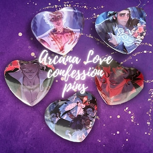 The Arcana love confession pins