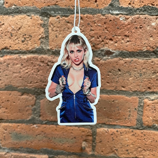 Miley Cyrus Air Freshener,  fragrance tree, Car Air Freshener, pop, Car Scent, New Car Gift, Queen, Birthday Gift, Christmas gift ideas