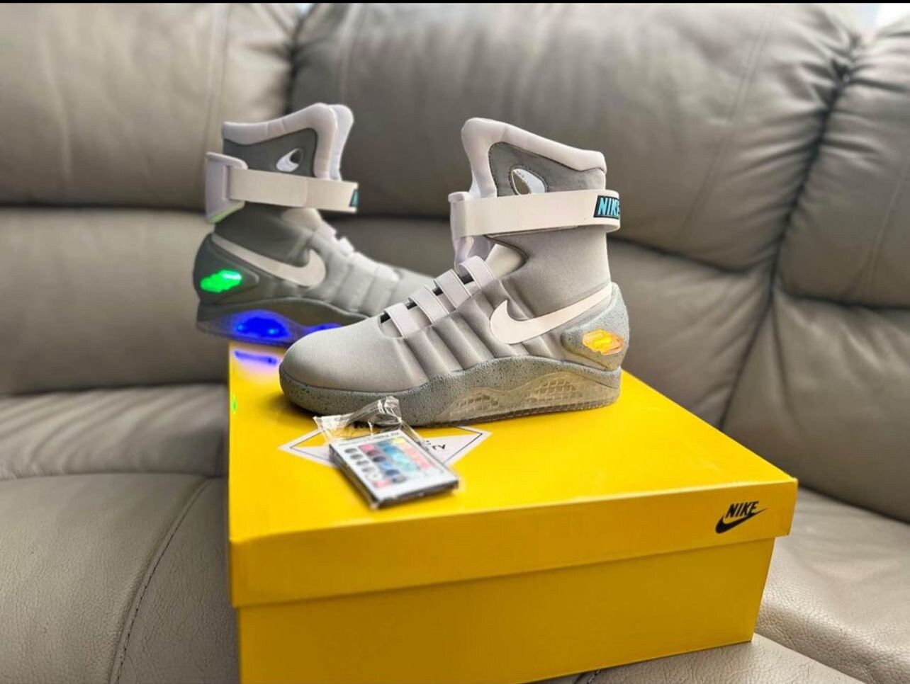 Back To The Future Air Mag Shoes With Glow Straps Prop Costume