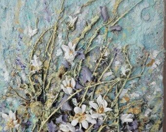 3D painting - flowers, nature, meadow