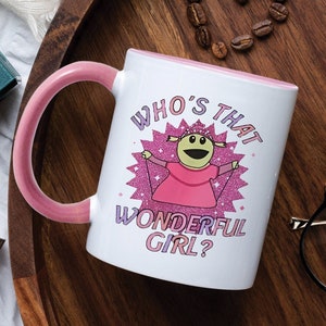Who’s That Wonderful Girl Mona Nanalan Coffee Mug, Gift for her.