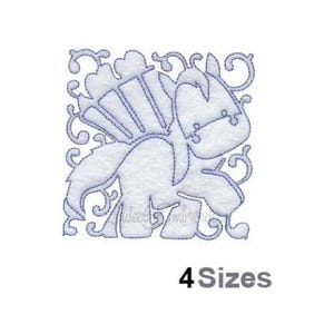 Pony Quilt Block Continuous - Machine Embroidery Design - 4 Sizes, Pony Horse Quilt Block Embroidery Pattern