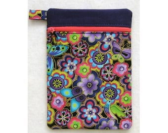 ITH Vertical Lined Zippered Bag - Machine Embroidery Project Design, In The Hoop Zippered Bag Embroidery Design - Includes Instructions