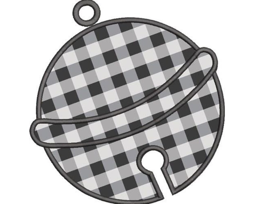 Jingle Bell Applique - Machine Embroidery Design, Jingle Bell Pillow ...