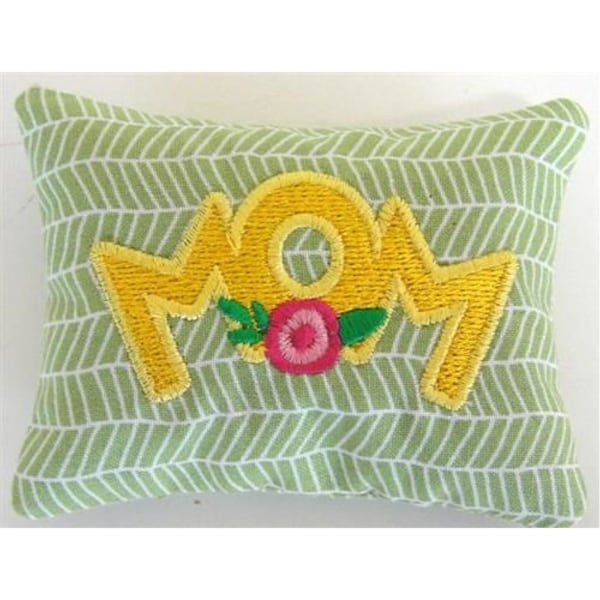 Mom Pincushion Or Sachet - Machine Embroidery Design, Mom Monogramed Pin Cushions or Sachets, Mother's Day Embroidery, Includes Instructions
