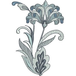 Kings Fleur De Lis Floral - Machine Embroidery Design, Decorative Flower Embroidery Pattern, Fleur De Lys Embroidery, Lily Flower Design