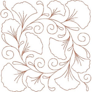 Circle Of Life Flowers - Machine Embroidery Design, Autumn Flowers Circle Embroidery Pattern, Floral Circle Quilt Embroidery Design