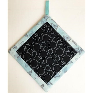 ITH Potholder - Machine Embroidery Design, In The Hoop Potholders Embroidery Pattern, Includes Instructions