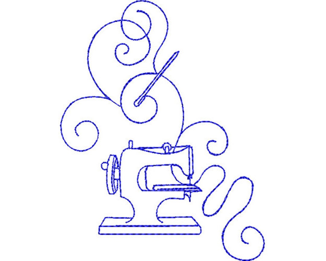 Sewing Machine Machine Embroidery Design, Sewing Needle Embroidery