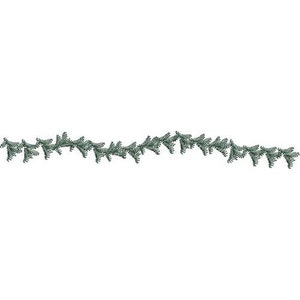 Christmas Pine Border - Machine Embroidery Design, Pine Tree Border Embroidery Pattern, Evergreen Border Embroidery Design