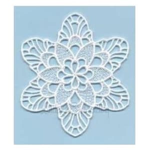 FSL Flower - Machine Embroidery Design, Freestanding Lace Flower Embroidery Pattern, Floral Lace Ornament Embroidery Design