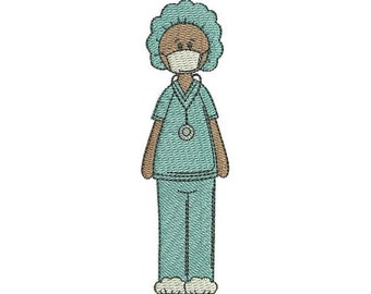Surgical Nurse - Machine Embroidery Design, Theatre Nurse Embroidery Design, Registered Nurse Embroidery Pattern