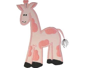 Baby Giraffe Applique - Machine Embroidery Applique Design, Giraffe Applique Embroidery Pattern, Baby Animal Embroidery Design