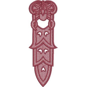 FSL Scorpio Bookmark - Machine Embroidery Design, Freestanding Lace Scorpio Zodiac Symbol Bookmark Embroidery, FSL The Scorpion Bookmark