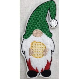 ITH Christmas Gnome Swag - Machine Embroidery Project Design, In The Hoop Christmas Tree Ball Ornament Gnome Design - Includes Instructions